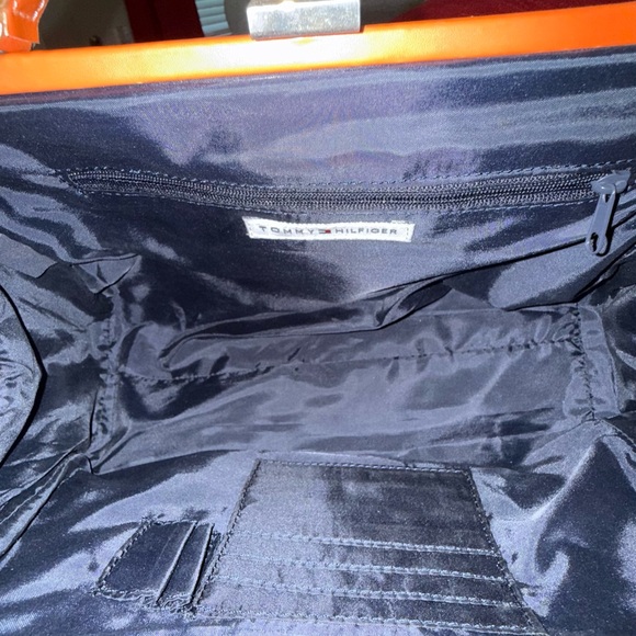 Vintage Tommy Hilfiger Tan and Orange Satchel - Picture 3 of 6